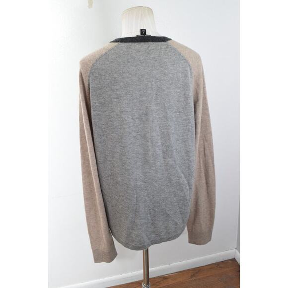 Todd Snyder New York 100% Cashmere Pocket Shirt Sweater Gray Mens Size Large - Picture 3 of 4